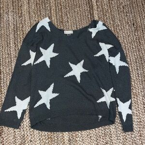 Wildfox Black and White Star Sweater